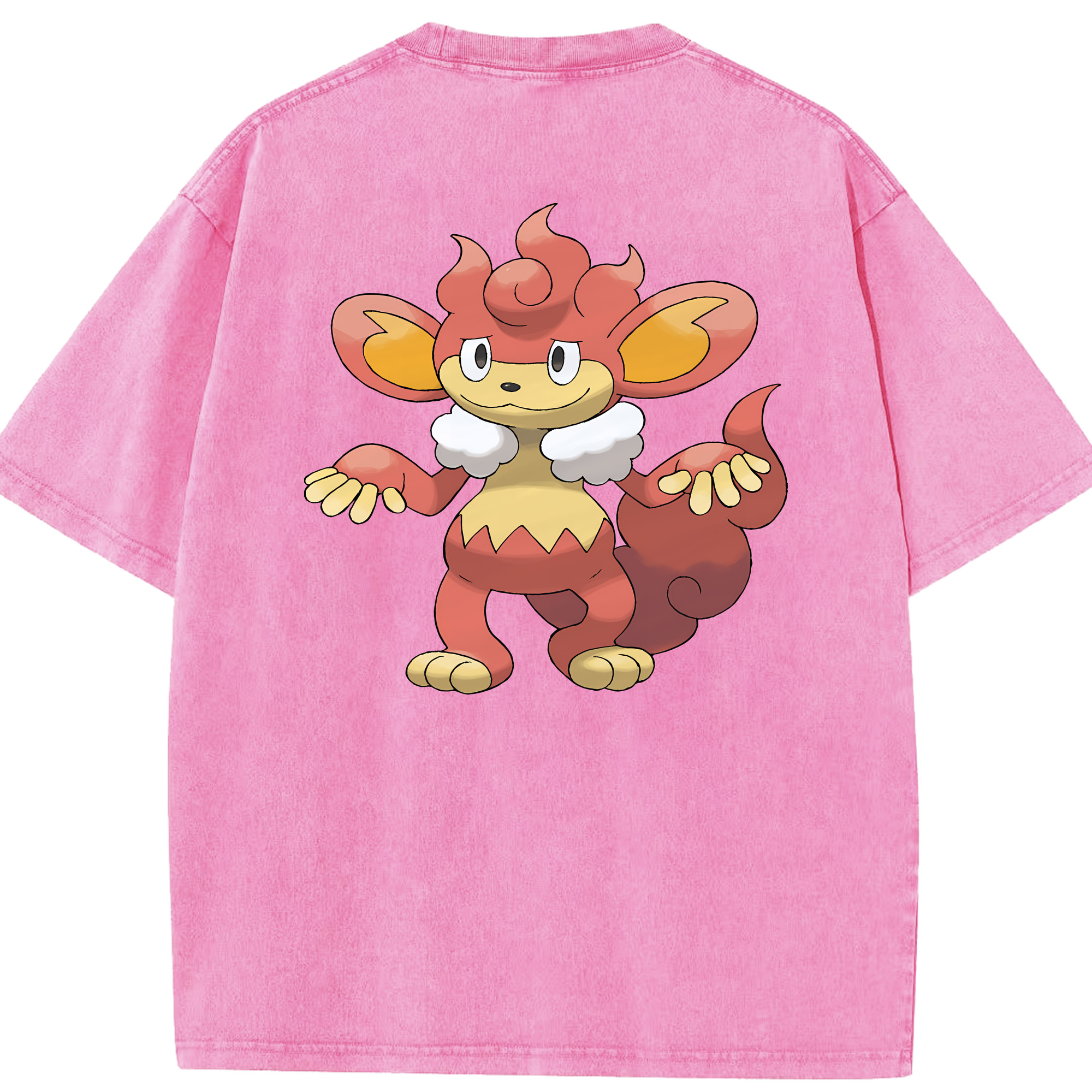 （画像用） ポケットモンスター Pokémon 綿100% ヴィンテージ風 半袖Tシャツ（背面プリント）